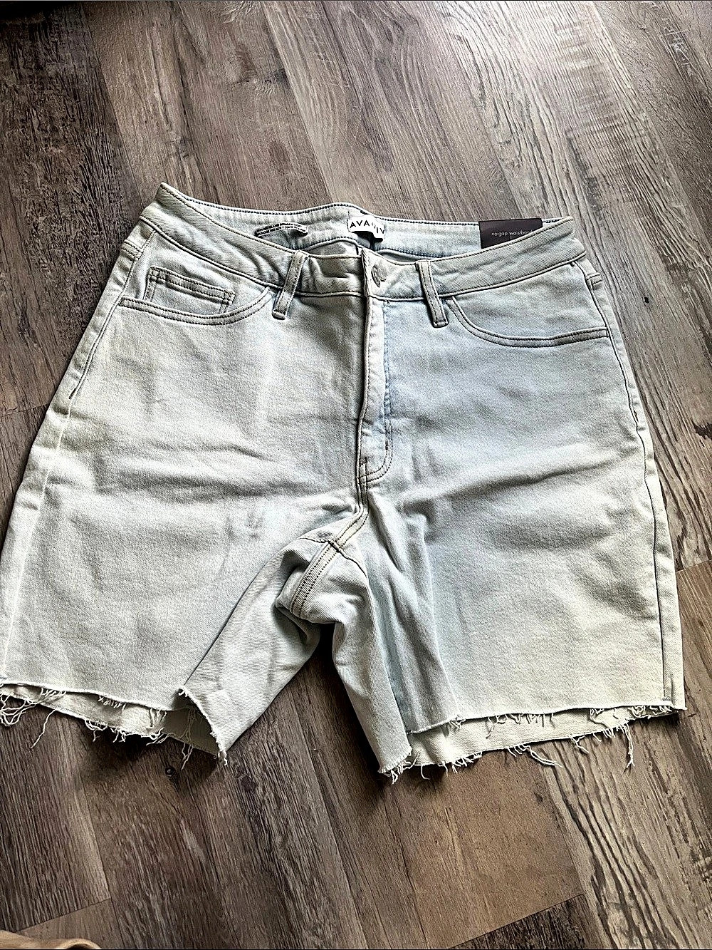 Ava & Viv High-Rise Relaxed Fit Bermuda Jean Shorts